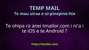 Te ohipa ra anei tmailorcom i nia i te iOS e te Android