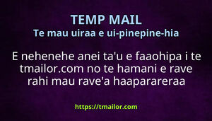 E nehenehe anei tau e faaohipa i te tmailorcom no te hamani e rave rahi mau ravea haaparareraa sotiare