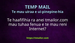 Te haafifihia ra anei tmailorcom mau tuhaa fenua e te mau reni Internet