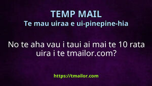 No te aha vau i taui ai mai te 10 rata uira i te tmailorcom