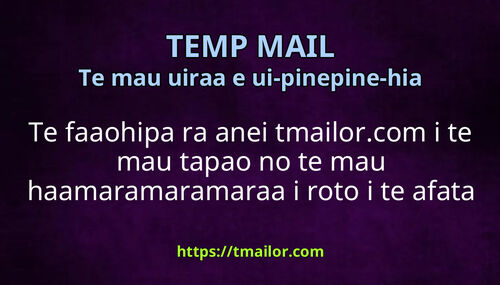 Te faaohipa ra anei tmailorcom i te mau tapao no te mau haamaramaramaraa i roto i te afata teata