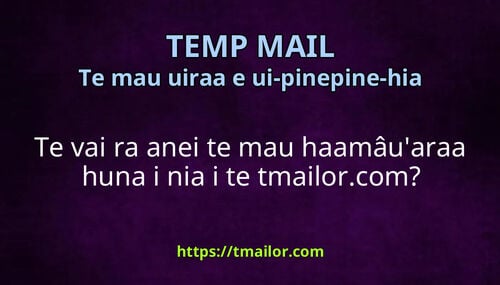 Te vai ra anei te mau haamâuaraa huna i nia i te tmailorcom
