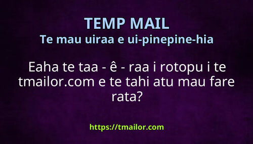 Eaha te taa - ê - raa i rotopu i te tmailorcom e te tahi atu mau fare rata