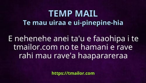 E nehenehe anei tau e faaohipa i te tmailorcom no te hamani e rave rahi mau ravea haaparareraa sotiare