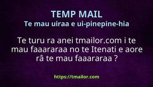 Te turu ra anei tmailorcom i te mau faaararaa no te Itenati e aore râ te mau faaararaa