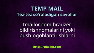 tmailorcom brauzer bildirishnomalarini yoki push-ogohlantirishlarni qollab-quvvatlaydimi