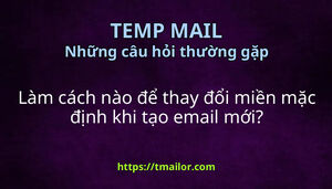 Làm cách nào để thay đổi miền mặc định khi tạo email mới