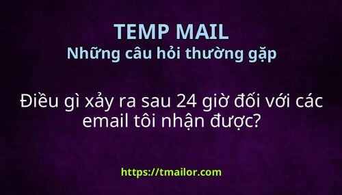Điều gì xảy ra sau 24 giờ đối với các email tôi nhận được