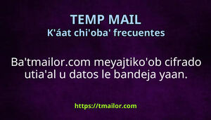 Baax tmailorcom meyajtikoob cifrado utiaal u datos bandeja yaan