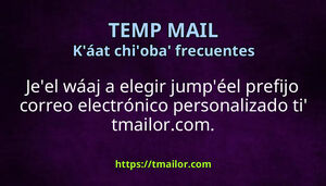 Baax jeel in elegir jumpéel prefijo correo electrónico personalizado ti tmailorcom