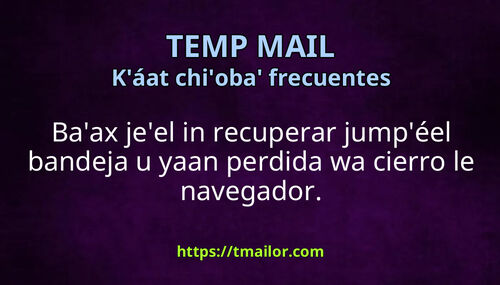 Jeel in wáaj a recuperar jumpéel bandeja yaan saatal wa kin mutsik le navegador