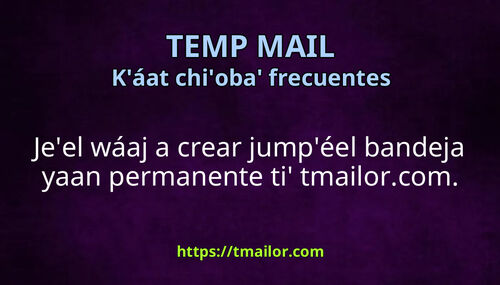 Baax jeel in crear jumpéel bandeja yaan permanente ti tmailorcom