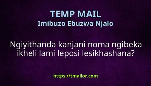Ngiyithanda kanjani noma ngibeka ikheli lami leposi lesikhashana