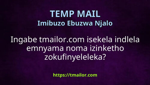 Ingabe tmailorcom isekela indlela emnyama noma izinketho zokufinyeleleka
