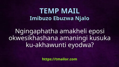 Ngingaphatha amakheli eposi okwesikhashana amaningi kusuka ku-akhawunti eyodwa