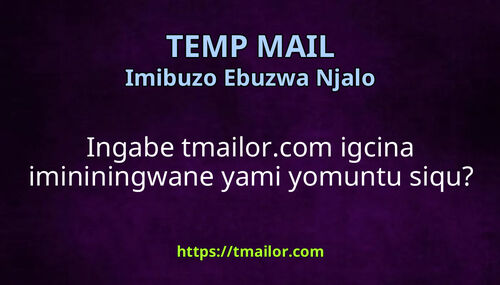 Ingabe tmailorcom igcina imininingwane yami yomuntu siqu