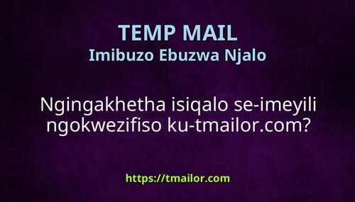 Ngingakhetha isiqalo se-imeyili ngokwezifiso ku-tmailorcom